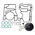 Ремкомплект редуктора BRC Genius MAX MY14 новый (02RR00502505)